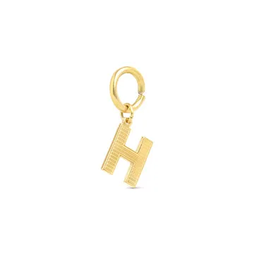 TIMI OF SWEDEN Sanya Initial charm forgyldt 9 mm