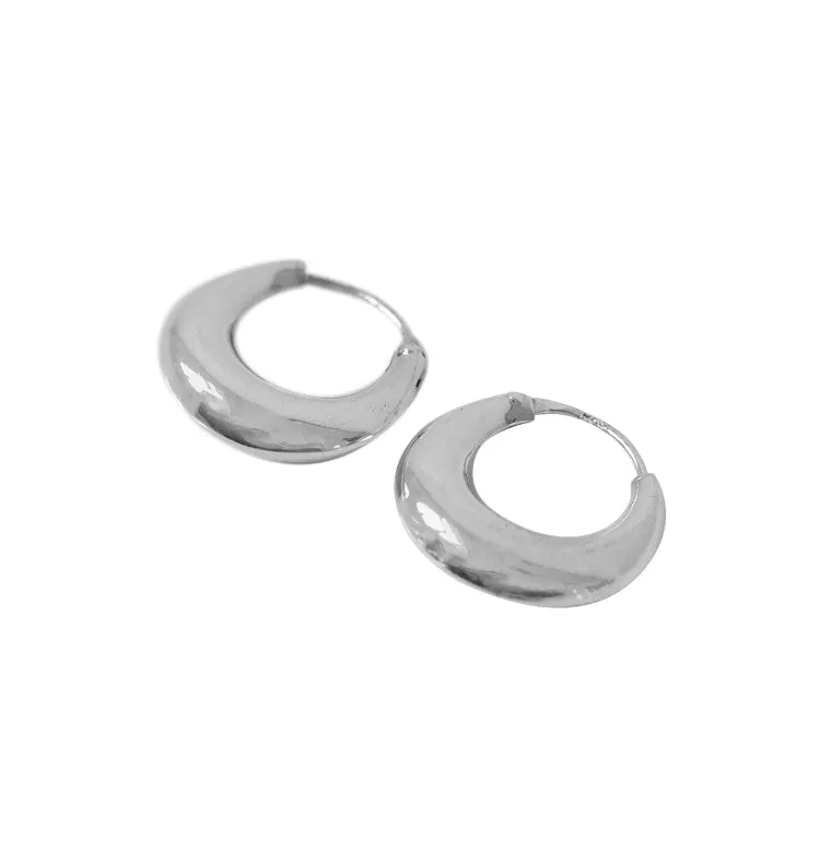 Wos Up Lio hoops 925 sølv 15 mm creoler små