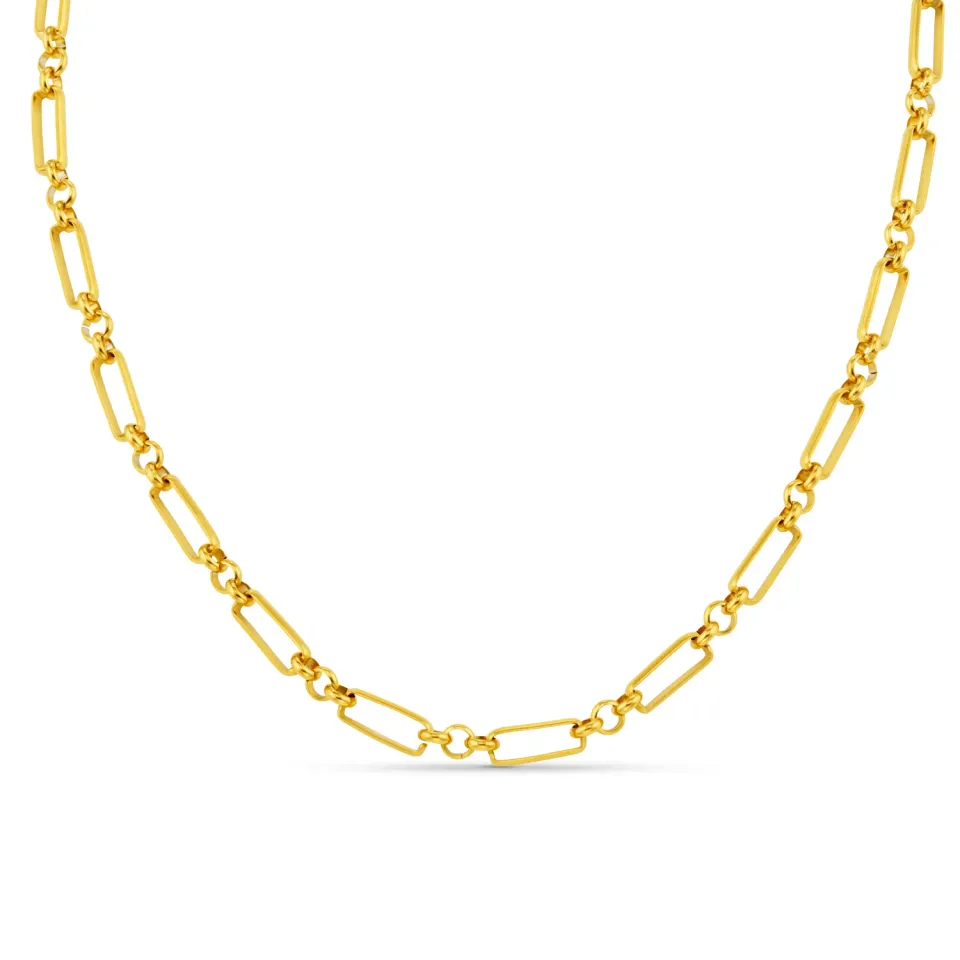 Orelia LUXE Rectangular halskæde guld