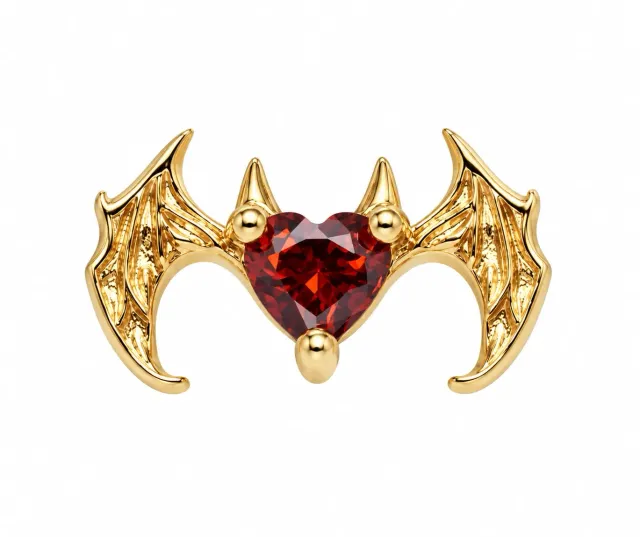 Wos Devil Single Stud ørering guld