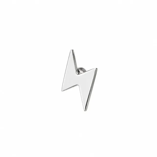 Wos Up Flash Mini ørestik sølv enkelt lyn 0,9 cm