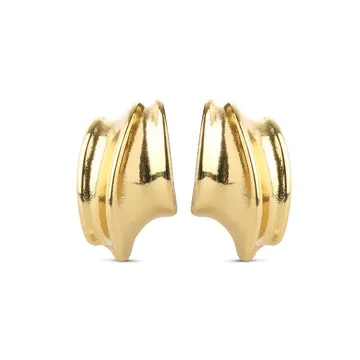 TIMI OF SWEDEN Tay stud øreringe forgyldt 28 mm waterproof