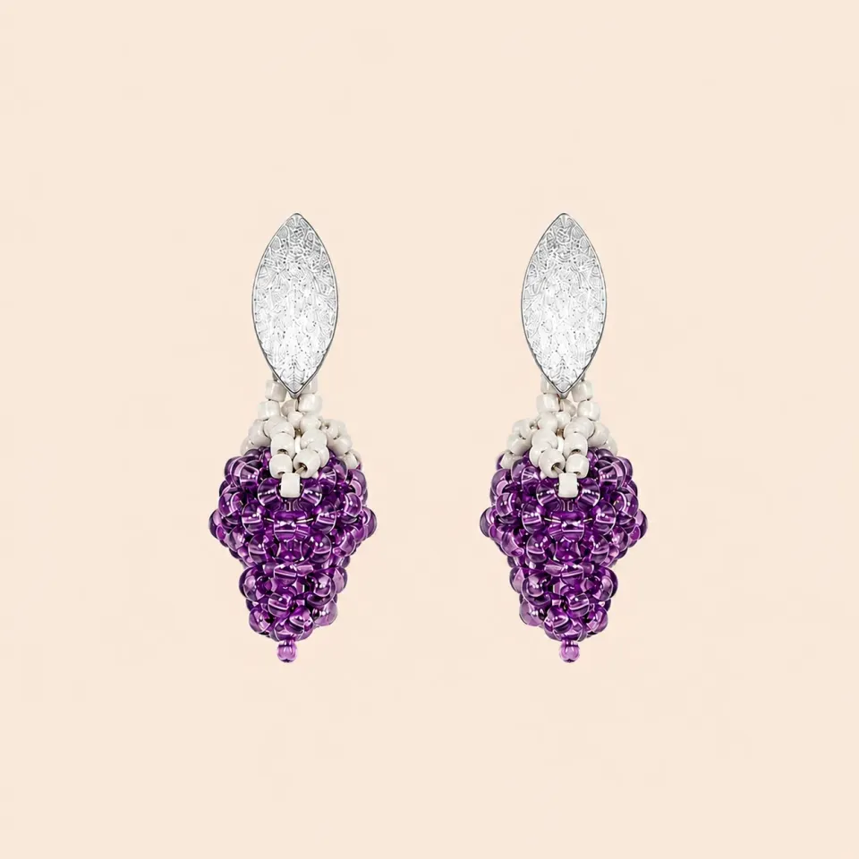 Lulo Jewelry Exclusive Grape øreringe sølv vindrue