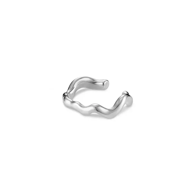 Orelia Organic Wave ear cuff sølv single