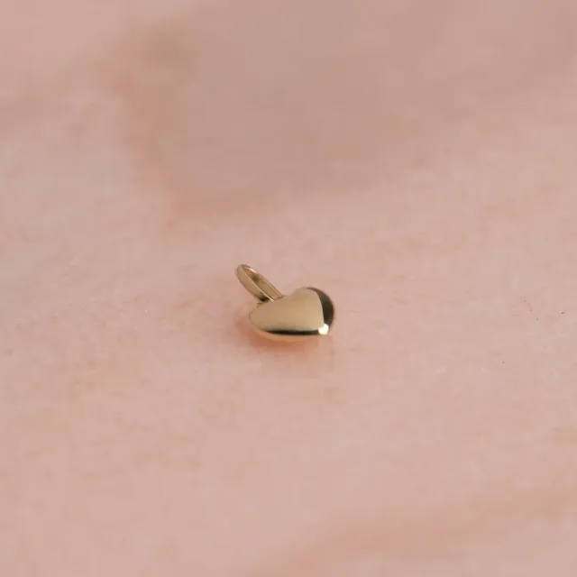 Sisi Copenhagen Heart guld vedhæng hjerte 7 mm