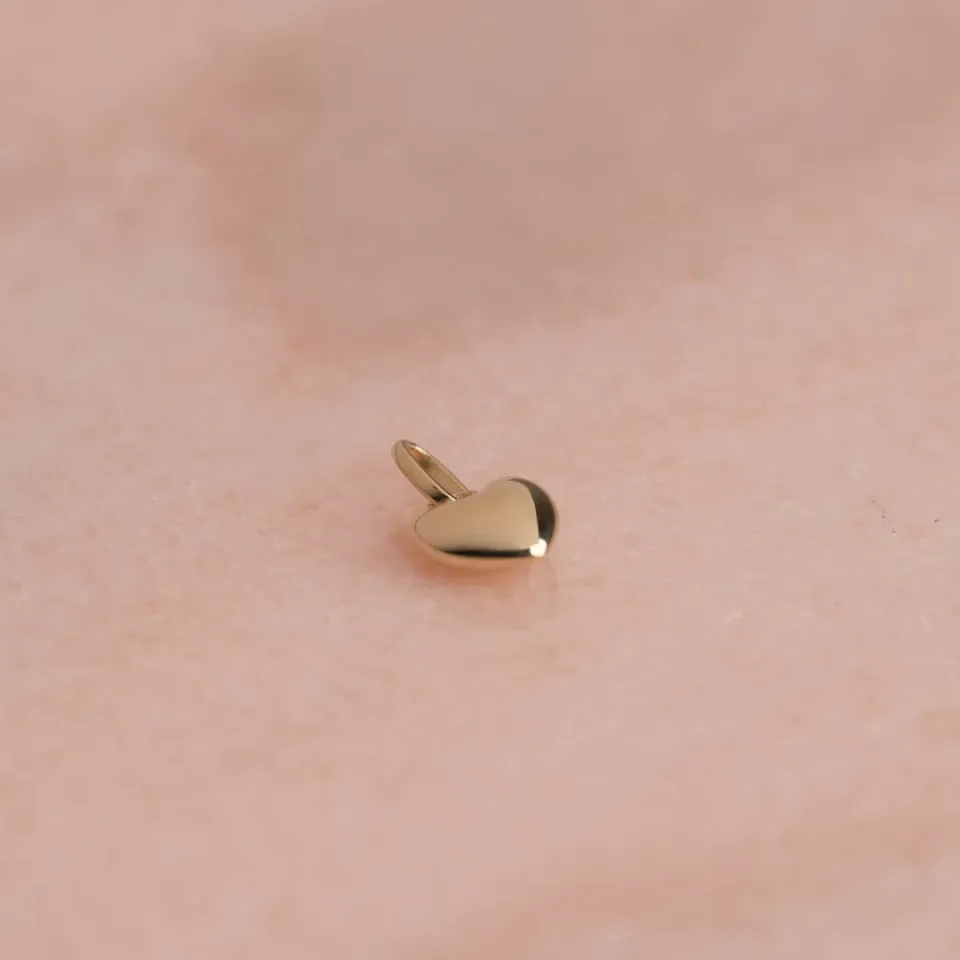 Sisi Copenhagen Heart Solid Gold vedhæng 7 mm 9 karat