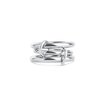 TIMI OF SWEDEN Irene stacked ring rustfri stål sølv