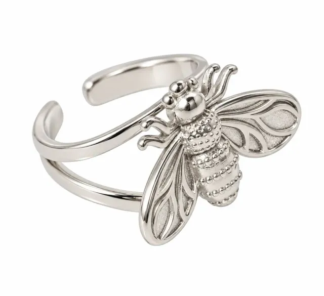 Wos Betty ring sølv sløjfe stål 16-18 mm