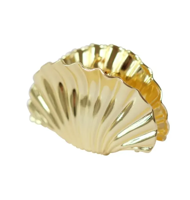 Wos UP Shell hårspænde guld 9,3 cm