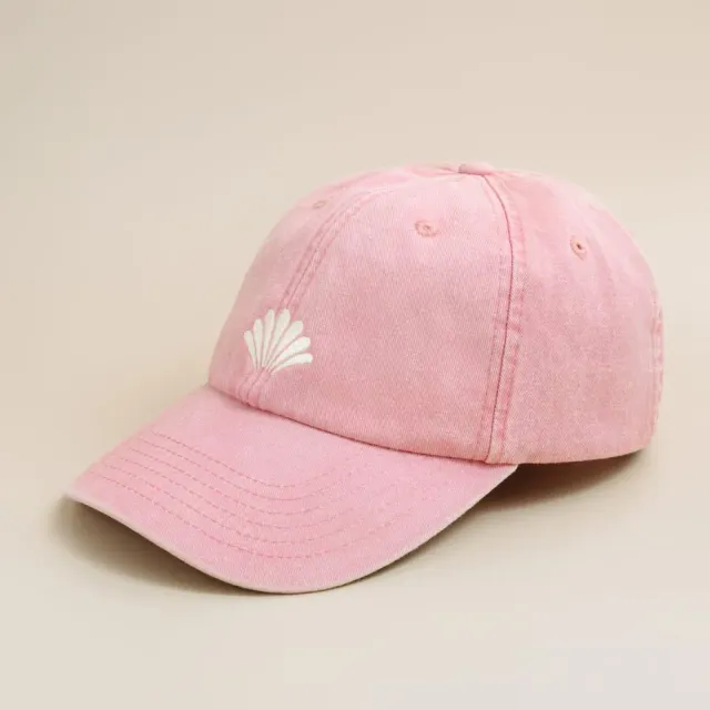 Orelia Shell Embroidered kasket pink one size
