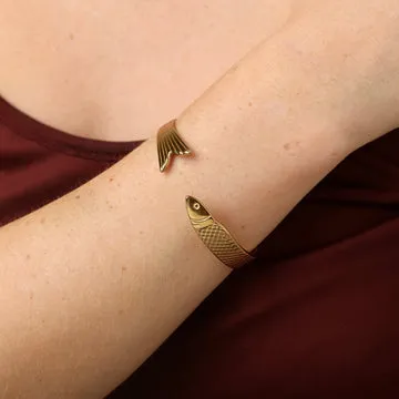 TIMI OF SWEDEN Erle armbånd fisk rustfrit stål 10 mm