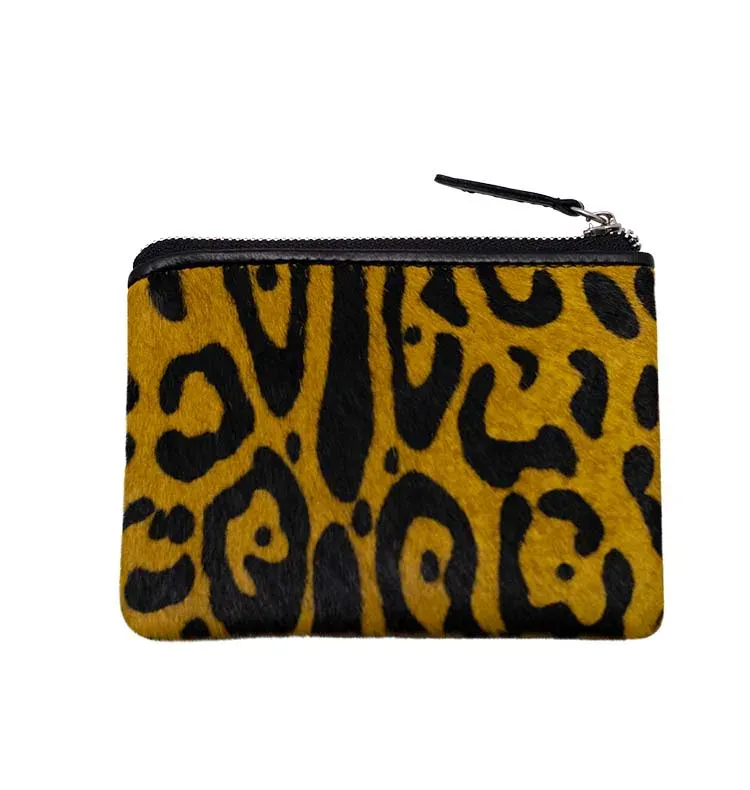 Wos Keeper Leopard pung i læder 13,5 cm