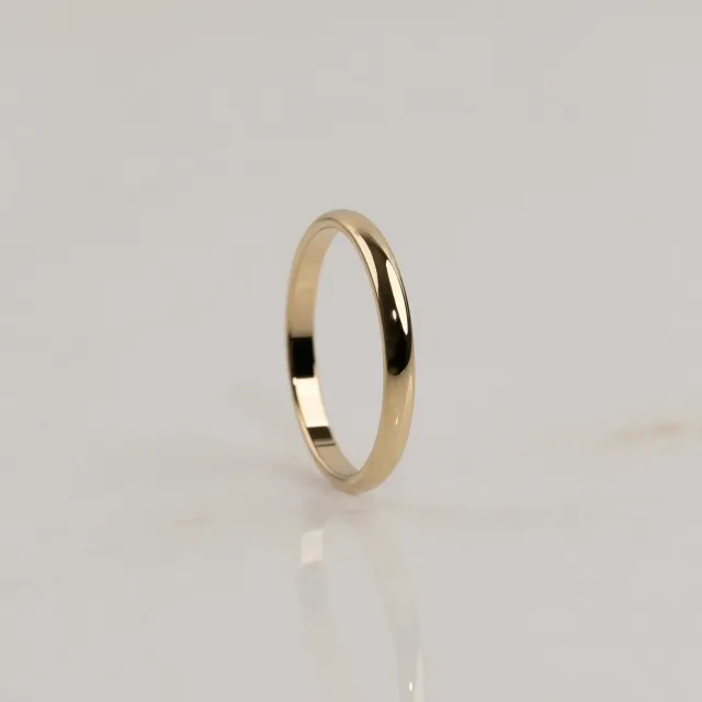 Sisi Copenhagen Classic vielsesring guld 2,5 mm D-profil
