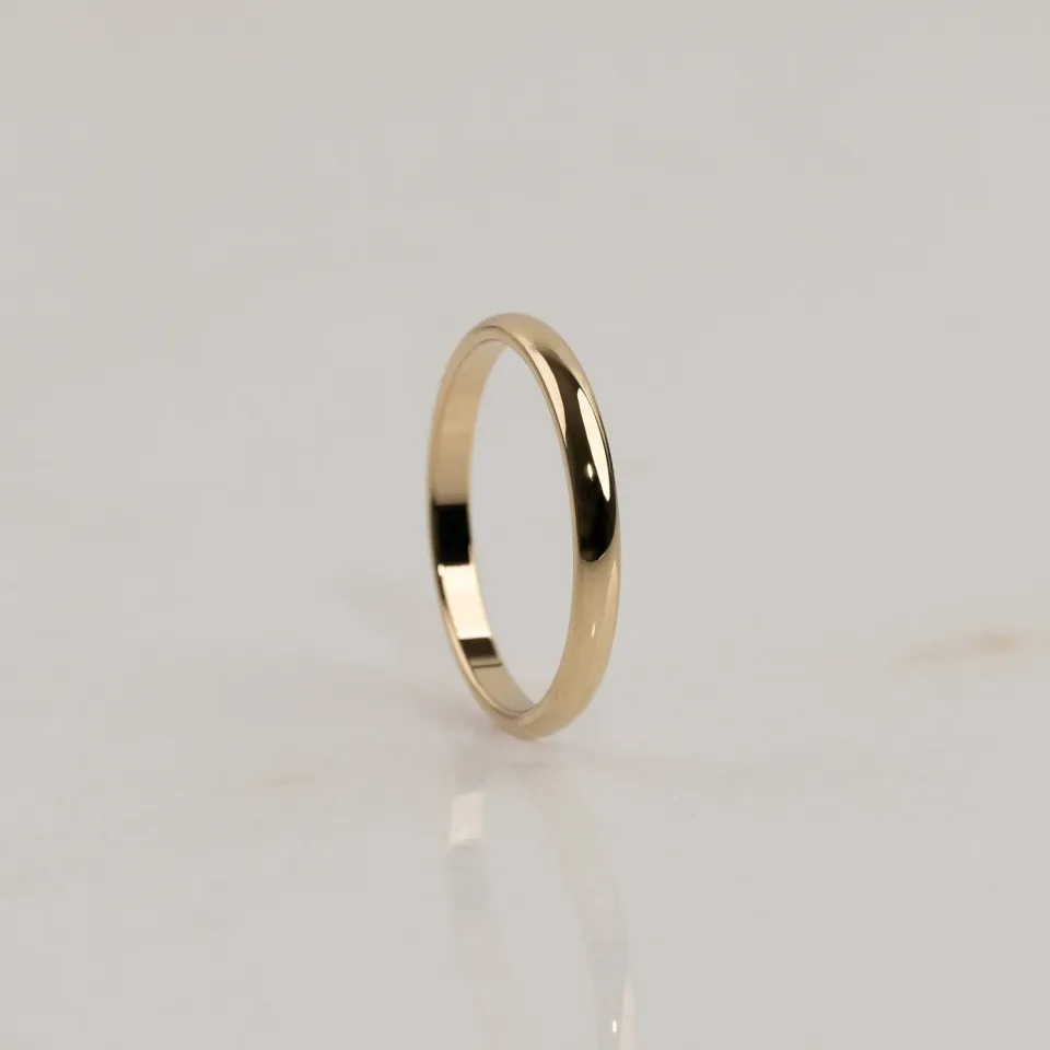 Sisi Copenhagen Classic vielsesring guld 2,5 mm D-profil