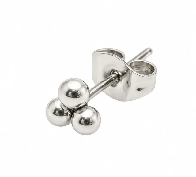 WOS UP Trilling stud ørering sølv single