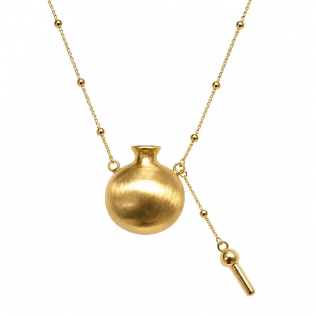 Wos Secret halskæde guld 80 cm