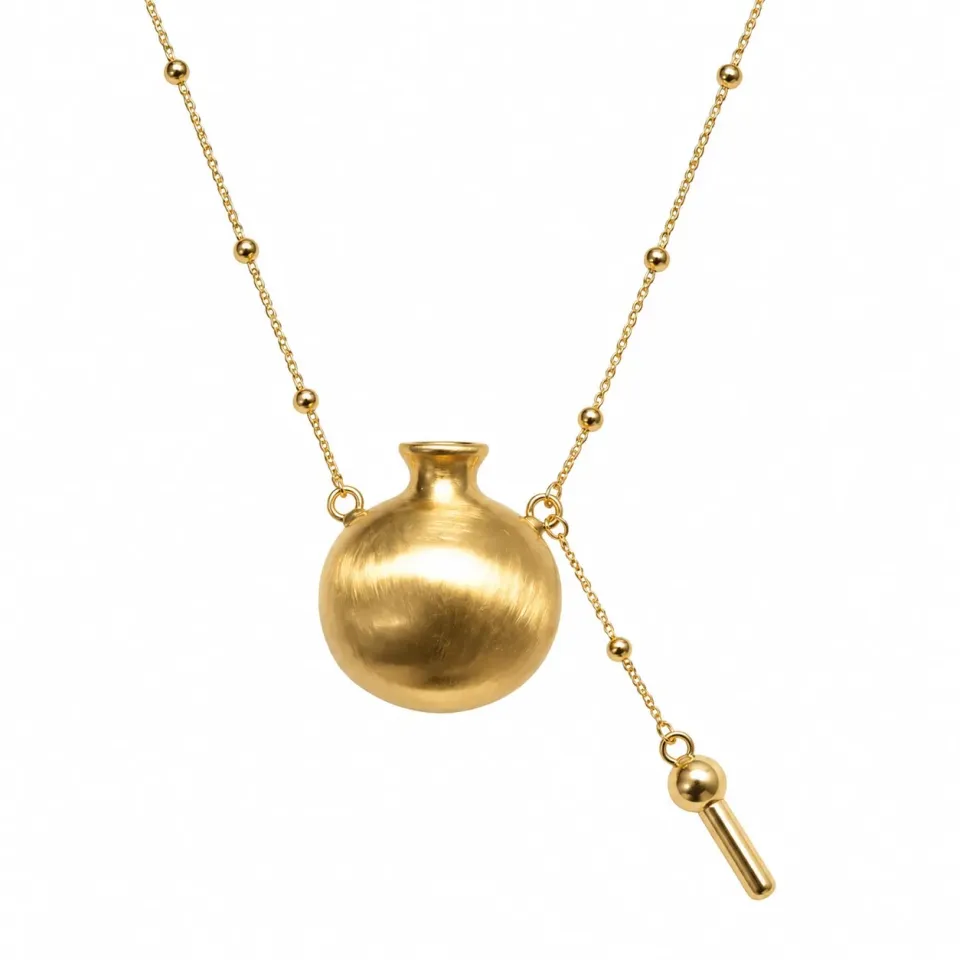 Wos Secret halskæde guld 80 cm