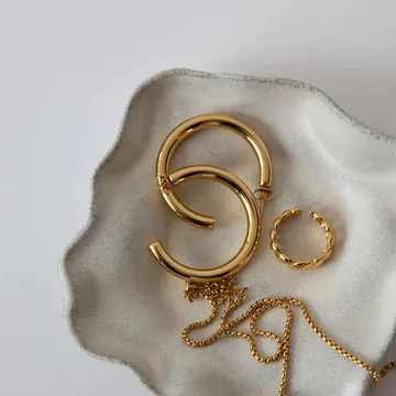 TIMI OF SWEDEN Elianna store hoops rustfrit stål 30 mm