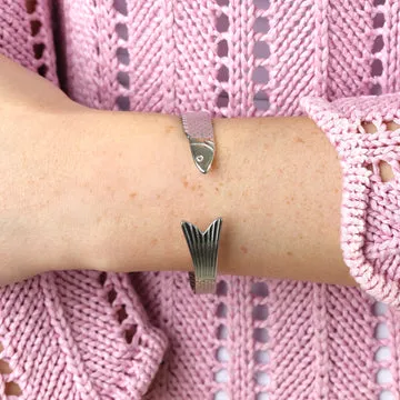 TIMI OF SWEDEN Erle armbånd fisk rustfrit stål 10 mm