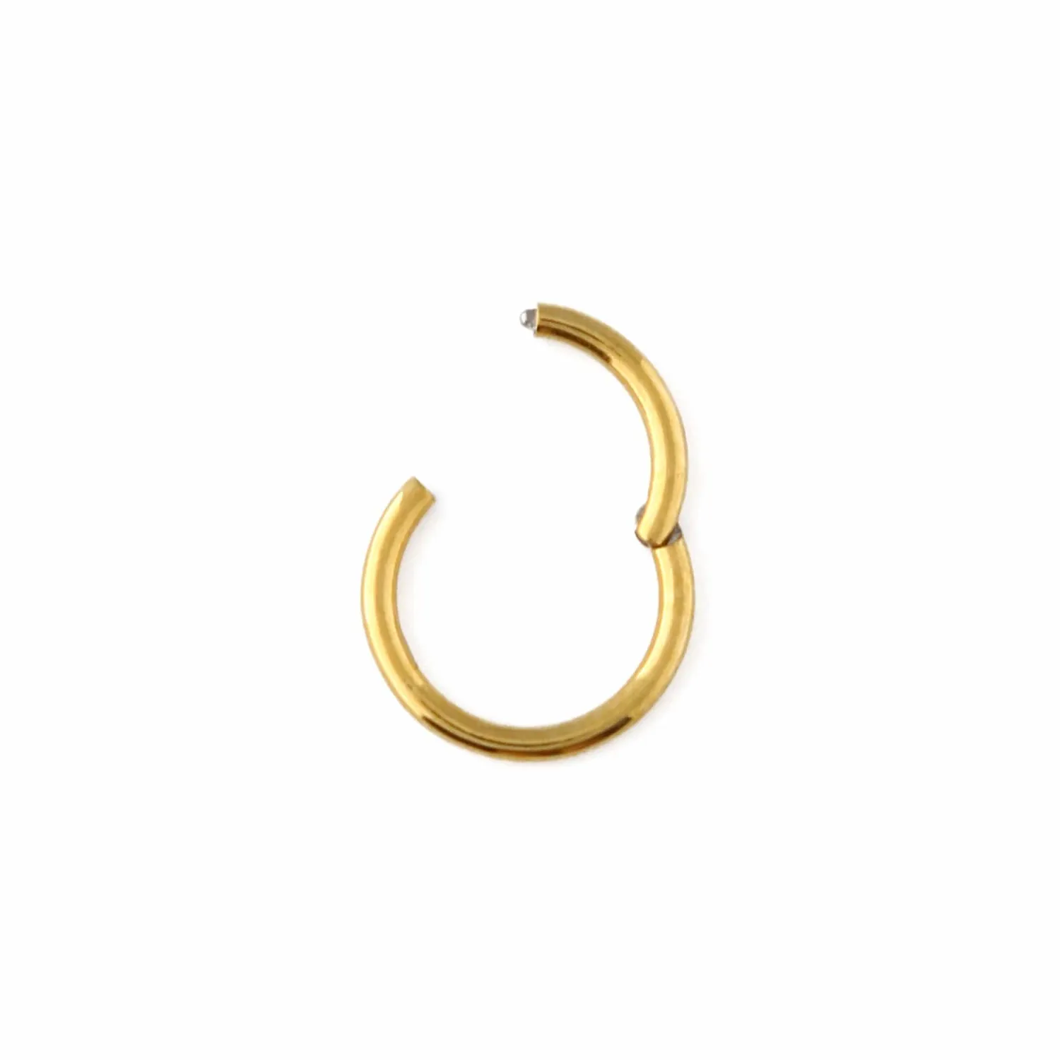 Orelia Clean Metal Clicker Hoop piercing 8mm guld
