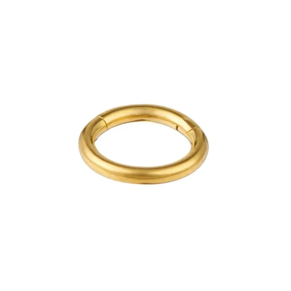 Orelia Mini Clicker Hoop 6mm øreringe forgyldt piercing