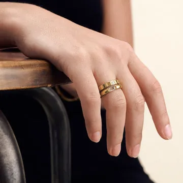 TIMI OF SWEDEN Isobel ring guld 17,5 krystal