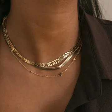 Timi of Sweden Snake Chain halskæde forgyldt slange