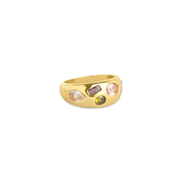 TIMI OF SWEDEN Bambi Crystal Dome ring str 7 krystal