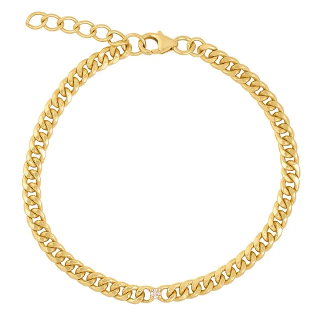 Bykjaergaard Infinity armbånd forgyldt diamant 0,04 ct