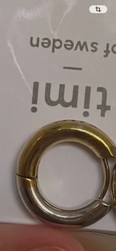Timi of Sweden Lyn hoops øreringe guld sølv 12 mm