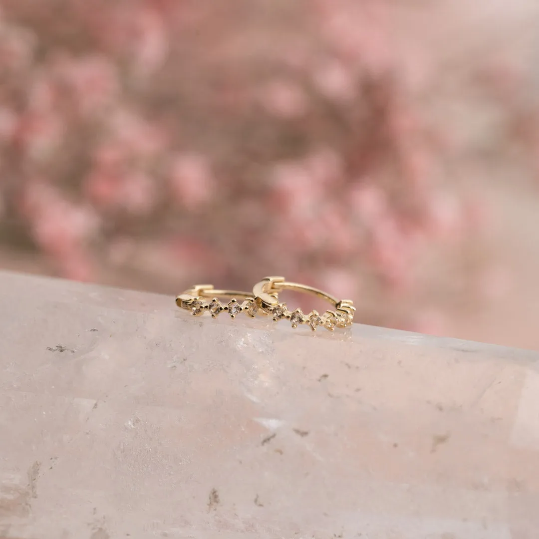 Sisi Copenhagen Miley øreringe topas guld par