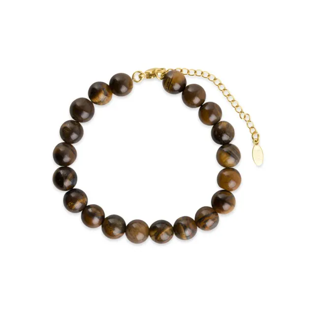 TIMI OF SWEDEN Birgit tigerøje armbånd stål vandtæt