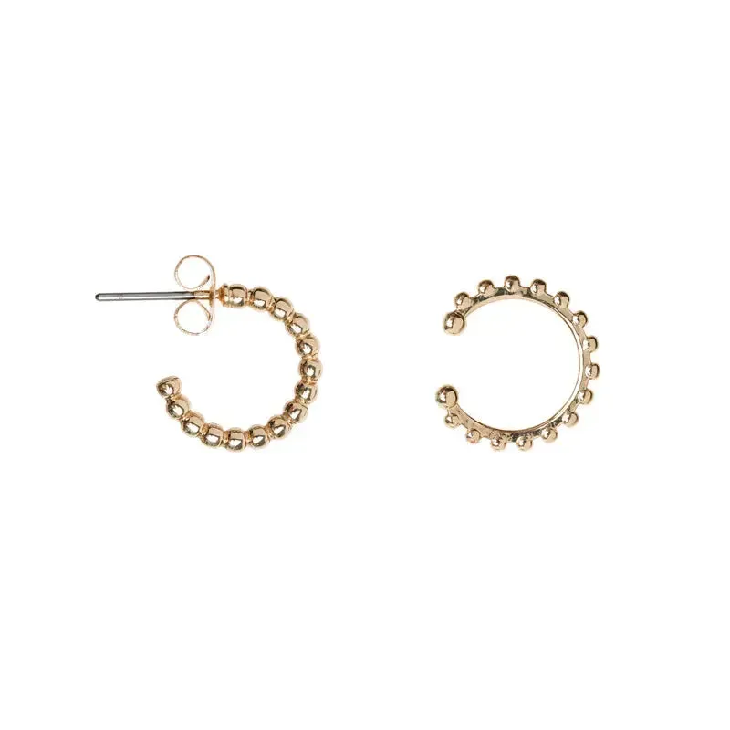 TIMI OF SWEDEN Boble ørering og ear cuff guld