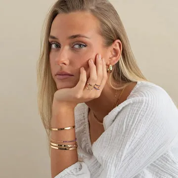 TIMI OF SWEDEN Essential Bangle armbånd sølv justerbar