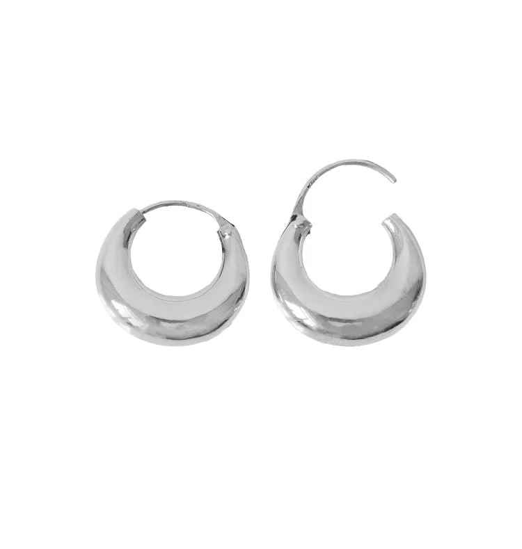 Wos Up Lio hoops 925 sølv 15 mm creoler små