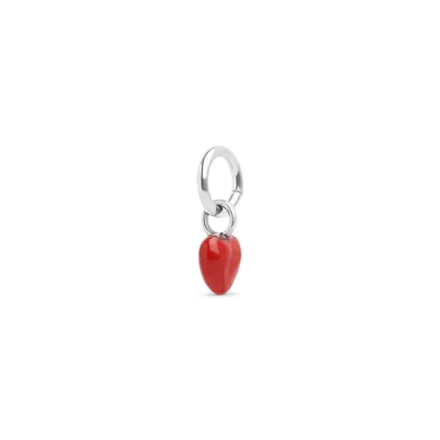 TIMI OF SWEDEN Lill heart charm vedhæng 9 mm stål