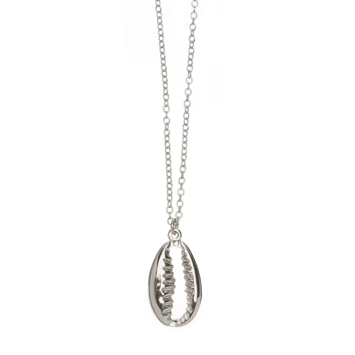 TIMI OF SWEDEN Cowrie Shell halskæde lang 70 cm guld