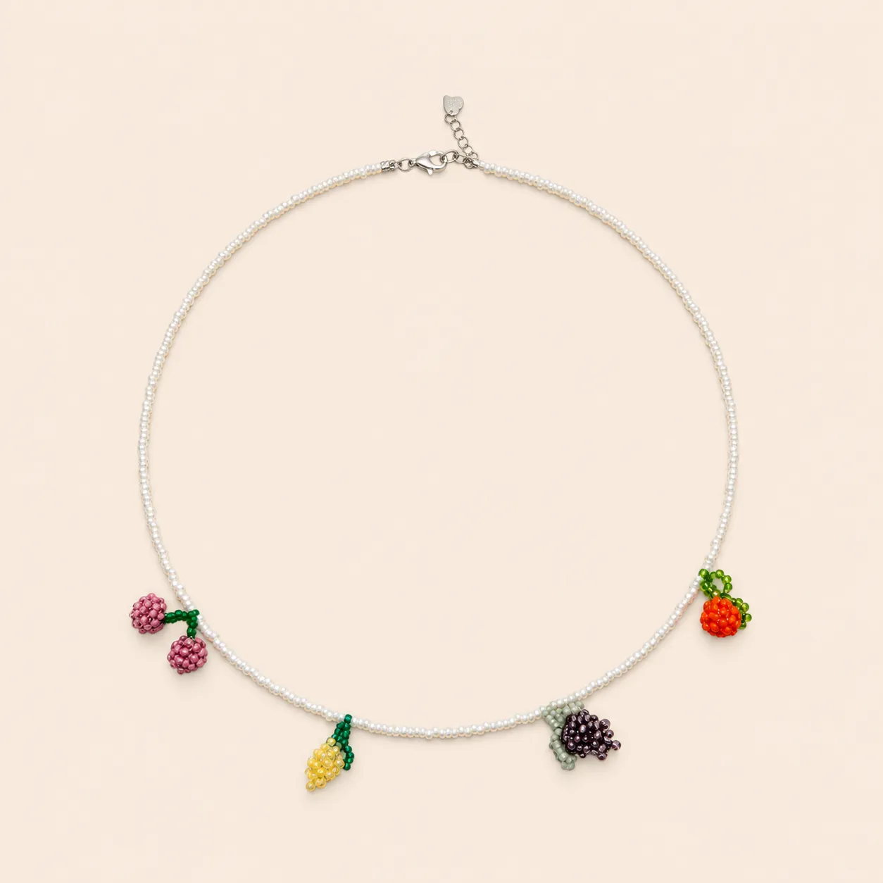 Lulo Jewelry Fruit Mix halskæde hvid perler
