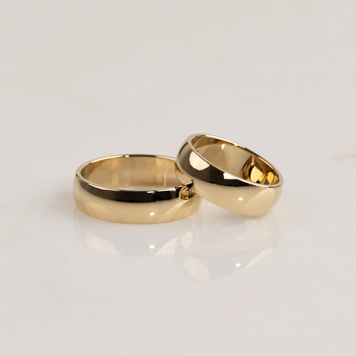 Sisi Copenhagen Classic D-Profil vielsesring 6 mm 14 kt guld
