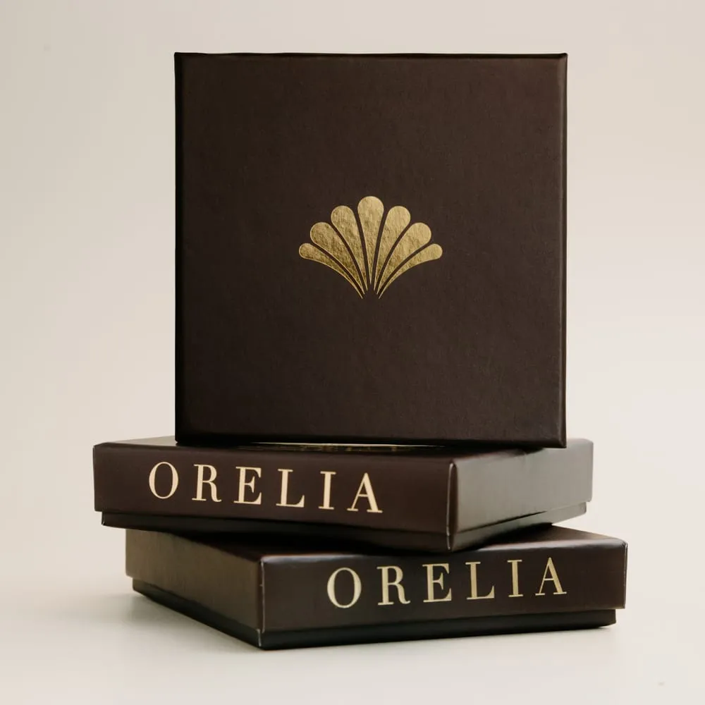 Orelia LUXE Cross Pavé øreringesæt guld