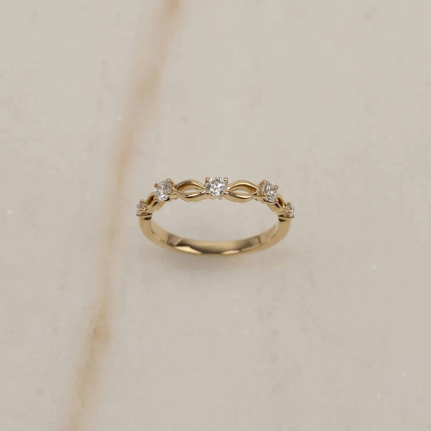 Sisi Copenhagen Wreath Diamond ring guld 0,35 ct