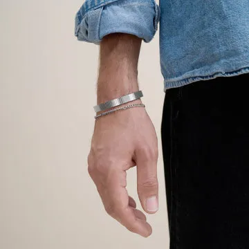 TIMI OF SWEDEN Hugo armbånd sølv 21 cm chunky