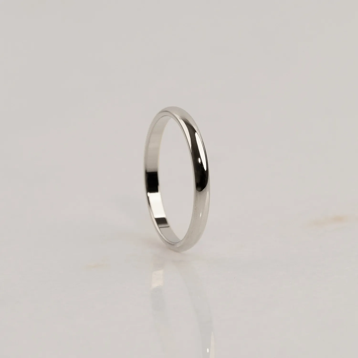 Sisi Copenhagen Classic D-Profile vielsesring hvidguld 14 kt