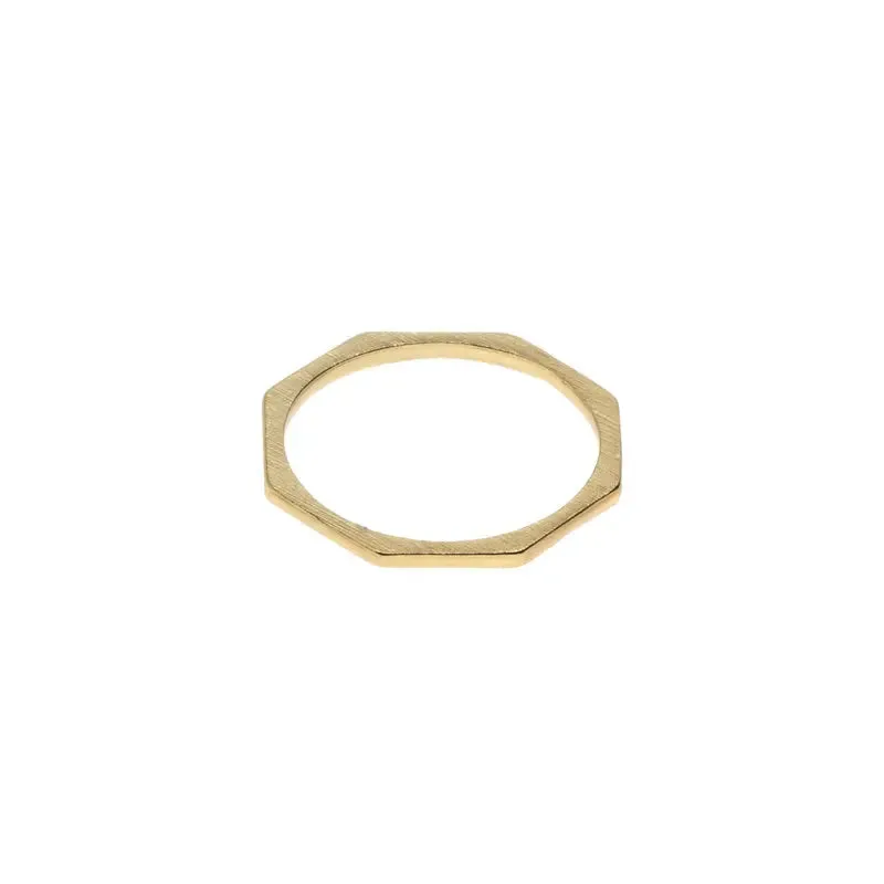 TIMI OF SWEDEN Octagon Ring sølv geometrisk