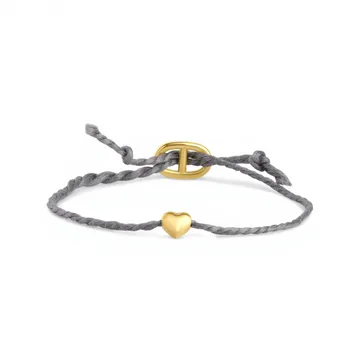 TIMI OF SWEDEN Alex rope armbånd forgyldt justerbar