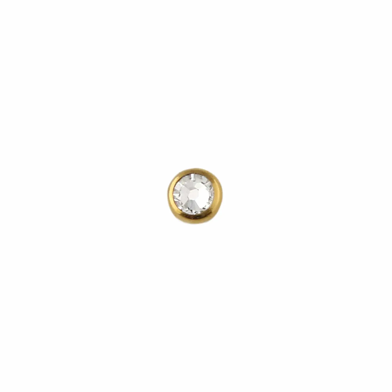 Orelia Crystal Labret piercing guld Swarovski
