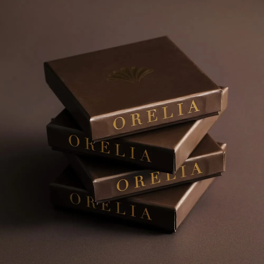 Orelia LUXE Heart Pavé ear stacking sæt guld 6 stk