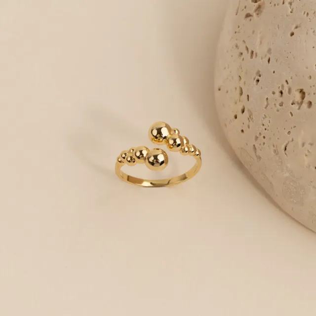 Sisi Copenhagen Paloma Golden ring forgyldt åben