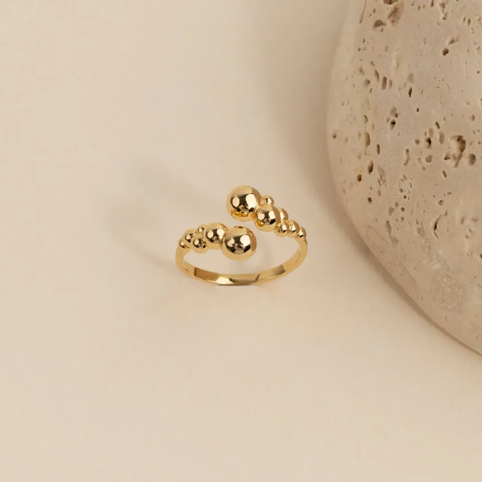 Sisi Copenhagen Paloma Golden ring forgyldt åben