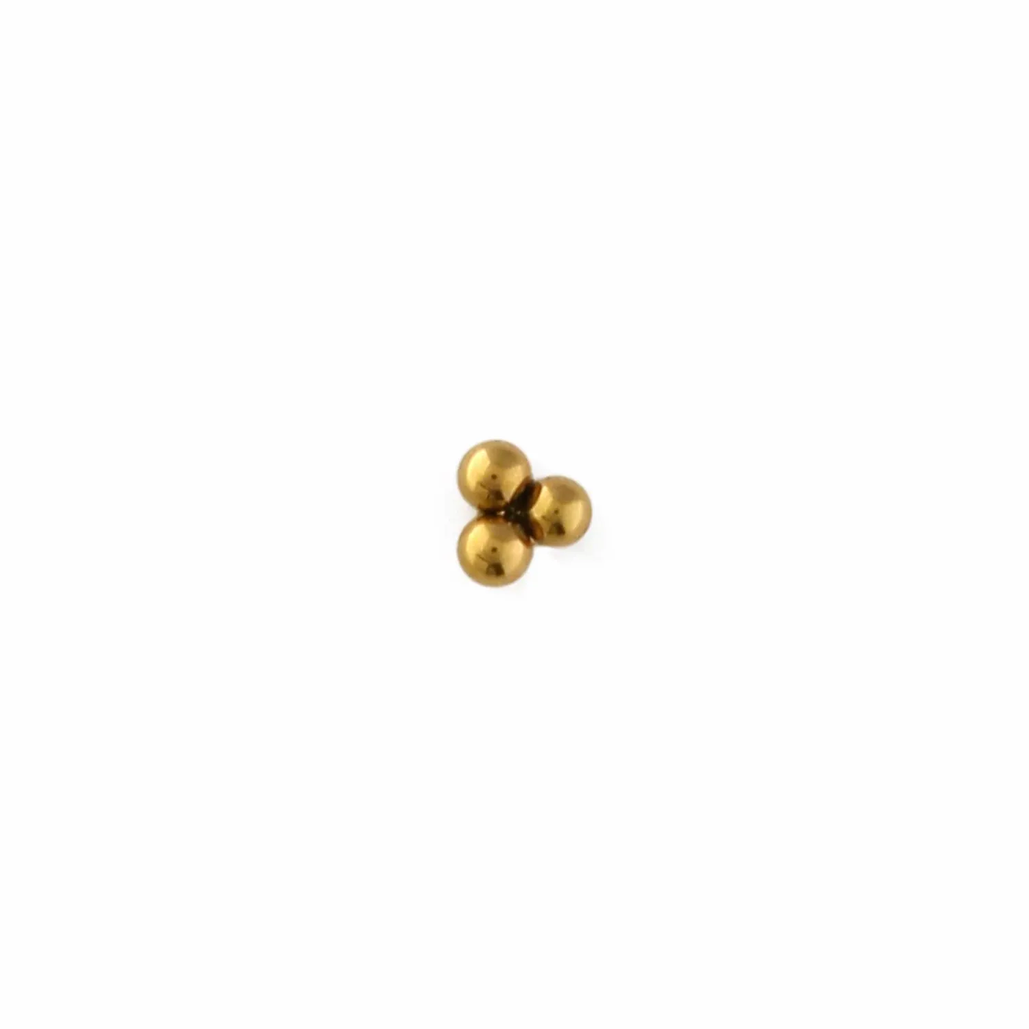 Orelia Trinity Cluster labret piercing guld lille